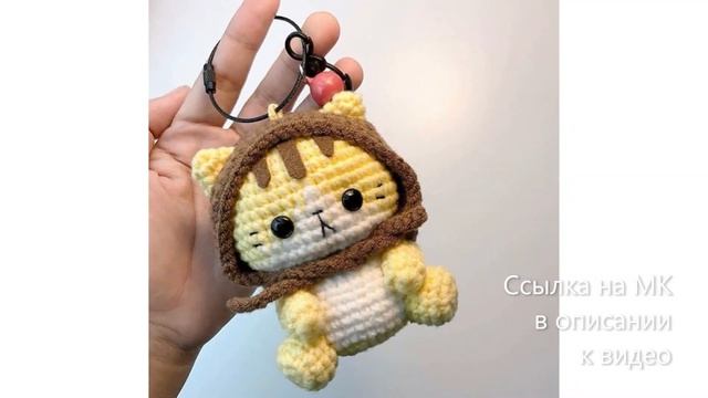 МК по вязанию амигуруми Кавайный Котик крючком. Автор: @amimomdoll смотреть онлайн