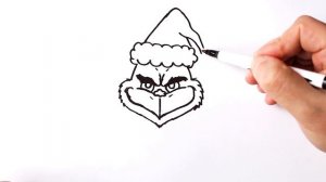 Как нарисовать Гринча | Новогодние Рисунки