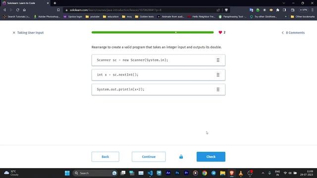 Introduction to java solo learn new course answers of Basic Concepts part 02 . Control flow смотреть онлайн