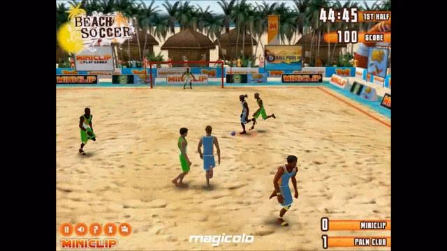 Beach Soccer - Miniclip Flash game Gameplay by Magicolo смотреть онлайн