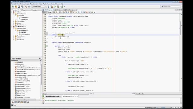 How to create a Simple Chat Client w/ GUI in JAVA #2 смотреть онлайн