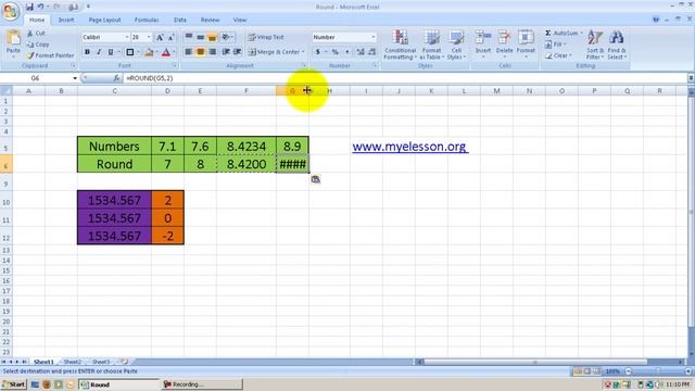 Round Formula In Excel смотреть онлайн
