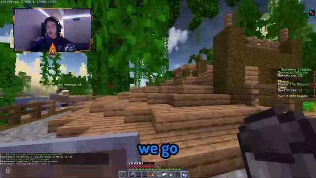 I Made 300 Players Simulate Survival Islands in Minecraft... смотреть онлайн