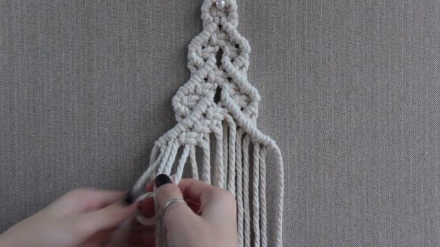 Tutorial Macrame Christmas Tree #4