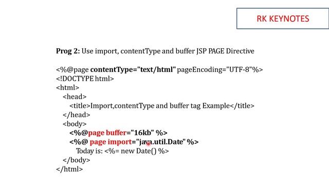 #03 Types of JSP Directives | Page, Include, Taglib Directives | NetBeans Demonstration| RK KEYNOTE смотреть онлайн