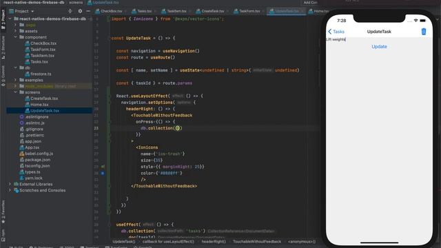12 Deleting documents from Firestore database in React Native app смотреть онлайн