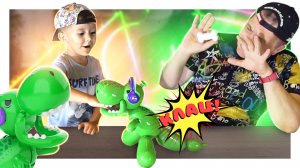 ДИНО СКВИКИ НАСМЕШИЛ и НАПУГАЛ ! СМЕШНО ДО СЛЕЗ ! #динозавры #смешныемоменты #игрушки #смешно