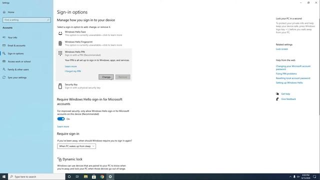 How to Change Windows 10 PIN Code Password | Windows Hello PIN смотреть онлайн