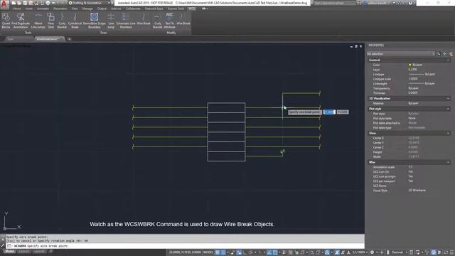 Wire Break 2019 App Demo ver: 2019.3.0.0 | AutoCAD 2019 смотреть онлайн