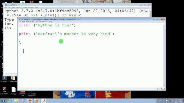 3 # Python Tutorial More work on string ignore special signs, give new lines SALWORK смотреть онлайн