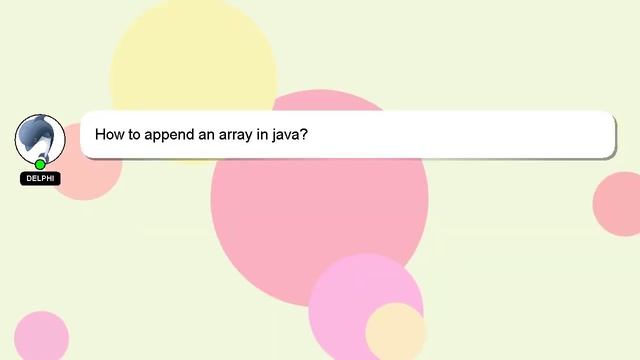 How to append an array in java? смотреть онлайн