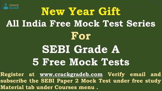 5 Mock Tests Free for SEBI Grade A 2020 смотреть онлайн
