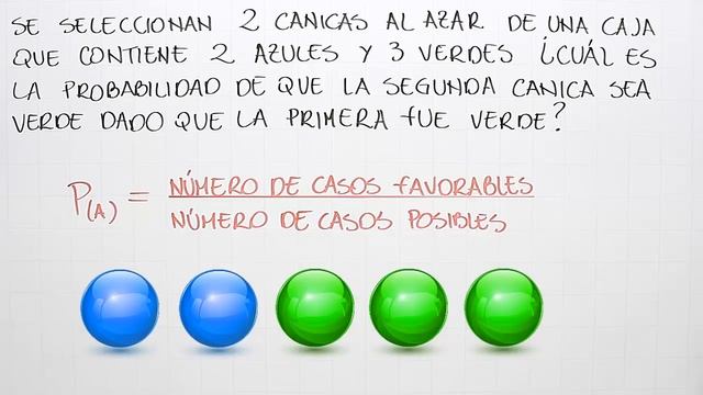 Probabilidad de un evento simple | Ejemplo 2 смотреть онлайн