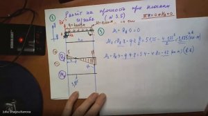 Расчёт на прочность при плоском изгибе Задача №3.5 Тема №3 Сопромат