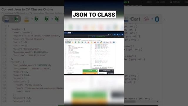 JSON TO CLASS #json #software #tools #coding смотреть онлайн