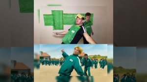 Игра в Кальмара  малобюджетная версия / Самая смешная пародия / Игра в кальмара приколы / Squid Gam