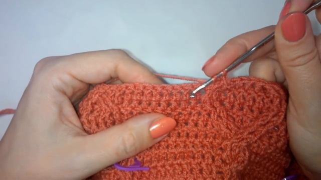 Джемпер крючком Довязываем ромб Ч.4 Crochet cable pattern sweater смотреть онлайн
