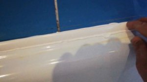 Замена бордюрной ленты для ванны