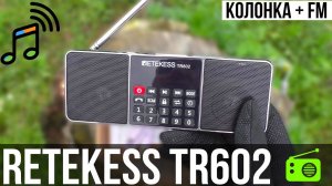 RETEKESS TR602 - БЛЮТУС КОЛОНКА С ЦИФРОВЫМ FM/AM РАДИО