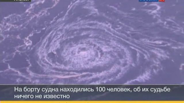 У побережья Японии судно затянуло в водоворот смотреть онлайн
