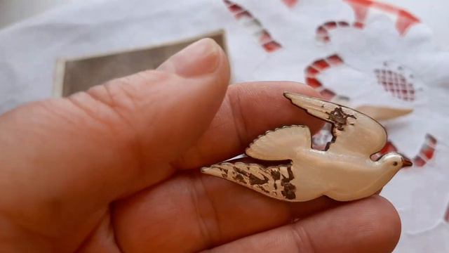 Послевоенные броши Голуби, Кораблики и Муха. Украшения СССР 50- е годы.