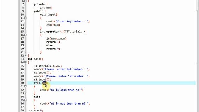 Less than Operator Overloading C++ смотреть онлайн