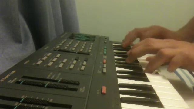 Watercolour on vintage 1970's synthsiser. смотреть онлайн