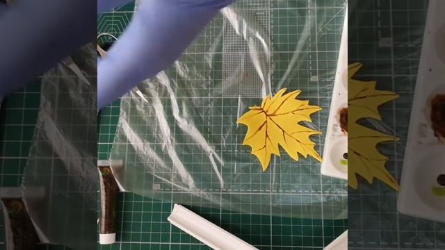 мастер класс по изготовлению листьев из фоамирана. смотреть онлайн