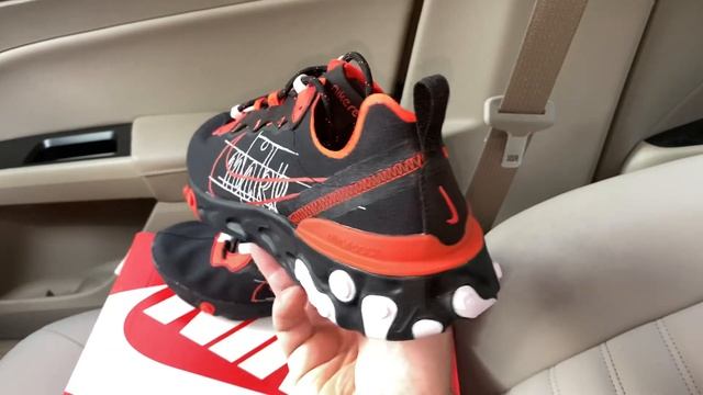 Nike React Element 55 Script Swoosh sneaker смотреть онлайн