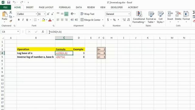 How to Use the Inverse Log Function in Excel : MS Excel Tips смотреть онлайн