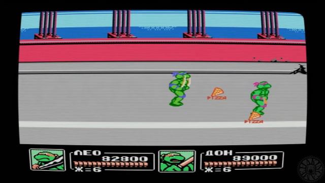 Level 3 Teenage Mutant Ninja Turtles III The Manhattan Project RUS 1992 (Dendy NES) смотреть онлайн