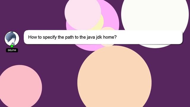 How to specify the path to the java jdk home? смотреть онлайн