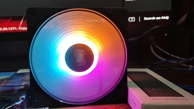 Компьютерный вентилятор DEEPCOOL RF120 FS работающий на максимальной скорости вращения лопастей 150 смотреть онлайн