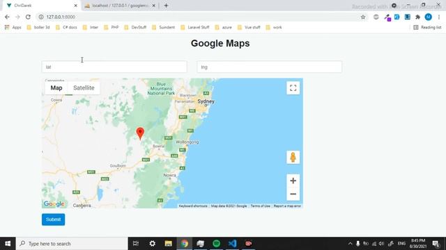 How To Store Google Maps Locations (Latitude & Longitude) On Your MySQL Database - Laravel смотреть онлайн