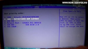 Как зайти в БИОС ноутбука Acer и выбрать флешку или оптический привод.