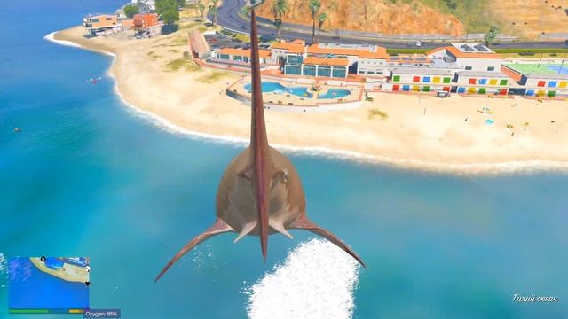 МОНСТР ГЛУБИН МЕГАЛОДОН ВЕРНУЛСЯ В ГТА 5 МОДЫ! ГОЛОДНАЯ АКУЛА МЕГ ОБЗОР МОДА GTA 5! ГТА МОДЫ ИГРА смотреть онлайн