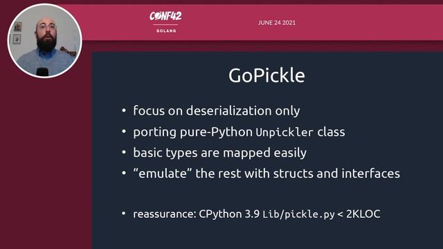 Deserializing Python objects in Go with GoPickle | Marco Nicola | Conf42 Golang 2021 смотреть онлайн