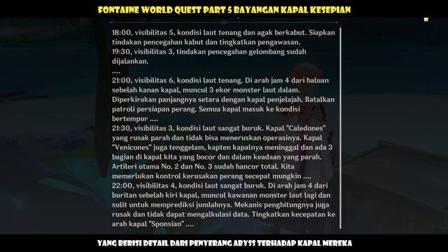 Misteri Kapal Hantu! Alur Cerita Fontaine World Quest #5 Bayangan Kapal Kesepian Genshin Impact смотреть онлайн