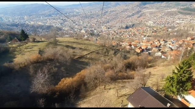 Sarajevo, Bosnia, Cableway. Сараево, Босния,  канатная дорога.