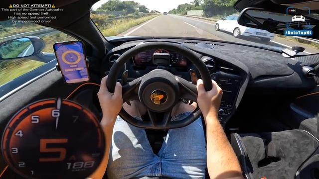 McLaren 765LT 326км/ч POV