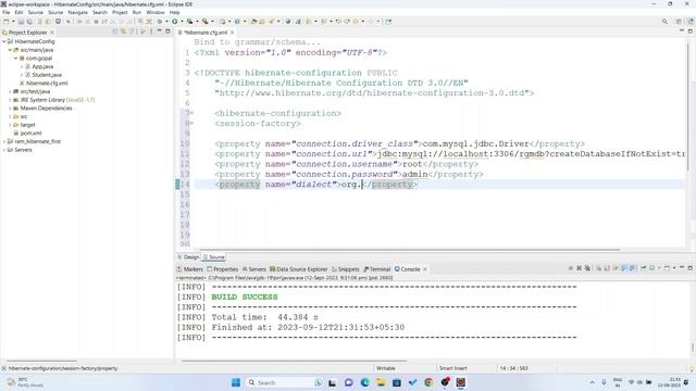 Hibernate Configuration In Eclipse IDE Demo Project Student Management #hibernate #configuracion смотреть онлайн
