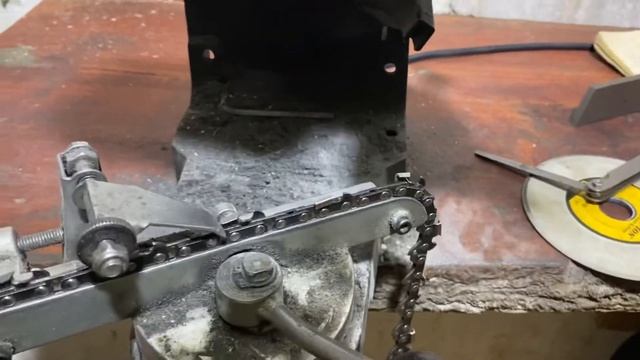 Заточка цепи бензопилы станком. смотреть онлайн