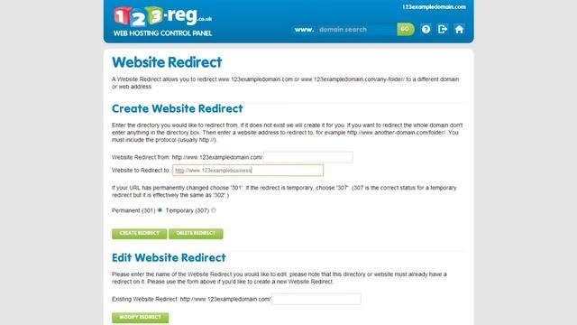 How to create a website redirect | 123-reg Support смотреть онлайн