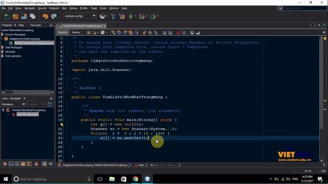 BÀI TẬP LẬP TRÌNH JAVA 5.6 - BÀI TẬP TÌM GIÁ TRỊ NHỎ NHẤT TRONG MẢNG смотреть онлайн