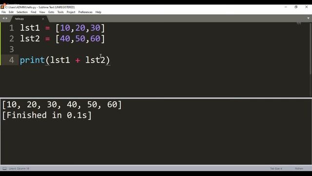 How to combine two list in python | python tutorial смотреть онлайн