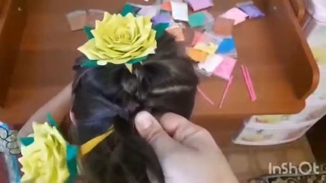 Как заплести ленту в косу. прическа для девочки. смотреть онлайн