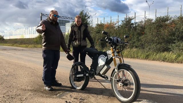 Ebike Burnout. Мощный электровелосипед 7000вт палит резину и жгёт покрышки. Отжиг.