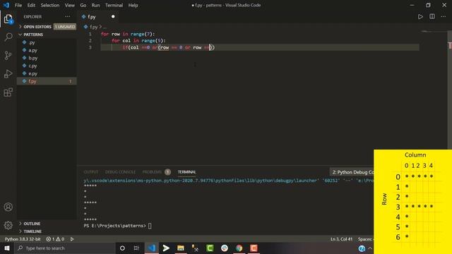 Python Pattern programs | Printing F pattern in python смотреть онлайн