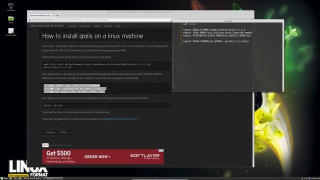 How to install grails on a linux machine by Johnathan Mark Smith смотреть онлайн