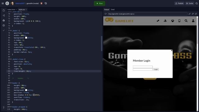 Popup modal window | HTML, CSS & JS | Emmet смотреть онлайн